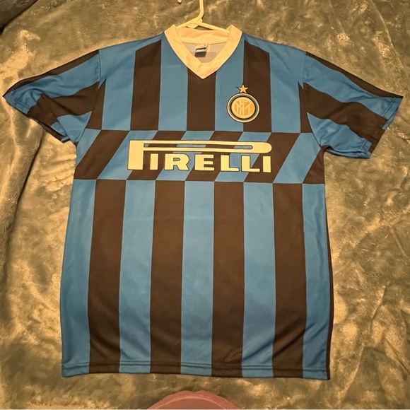 Romelu Lukaku #9 Inter Miami Jersey | Blue & Black Stripes | Rare Soccer Shirt - Picture 3 of 6